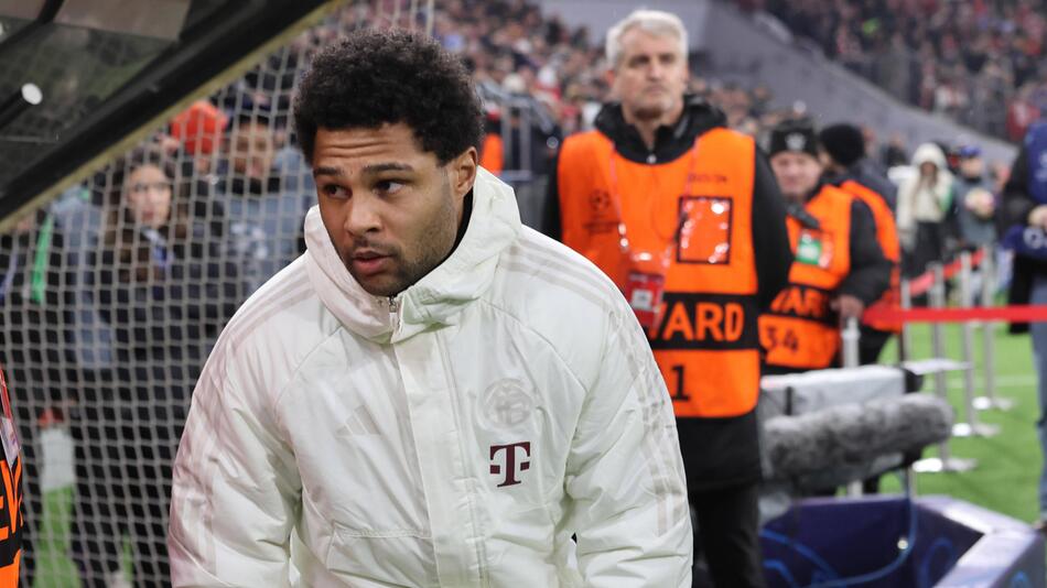 Serge Gnabry bei seinem Kurzauftritt in der Champions League gegen Lazio Rom.