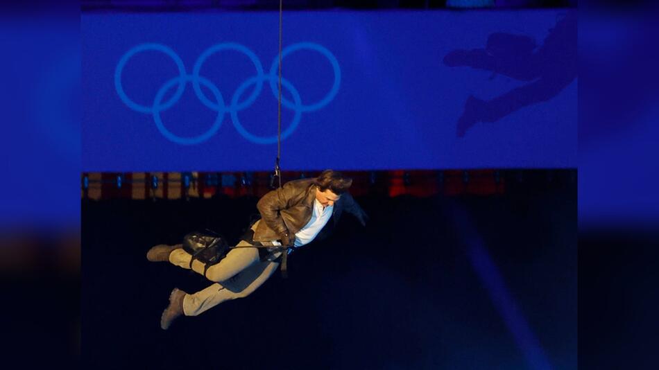 Tom Cruise bei der Abschlusszeremonie die Olympischen Spiele von Paris.