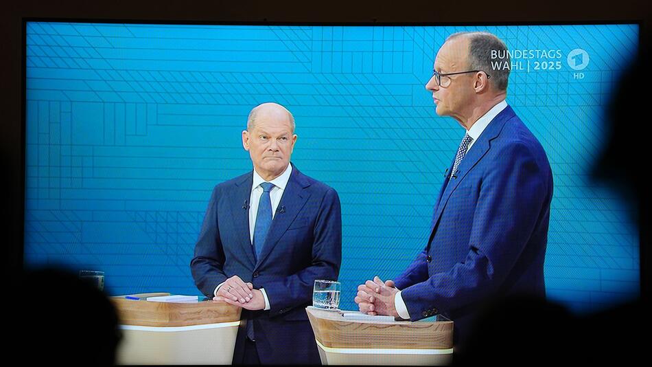 Scholz und Merz im TV-Duell