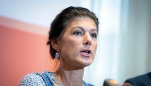 BSW-Chefin Sahra Wagenknecht bei einem Statement in Berlin