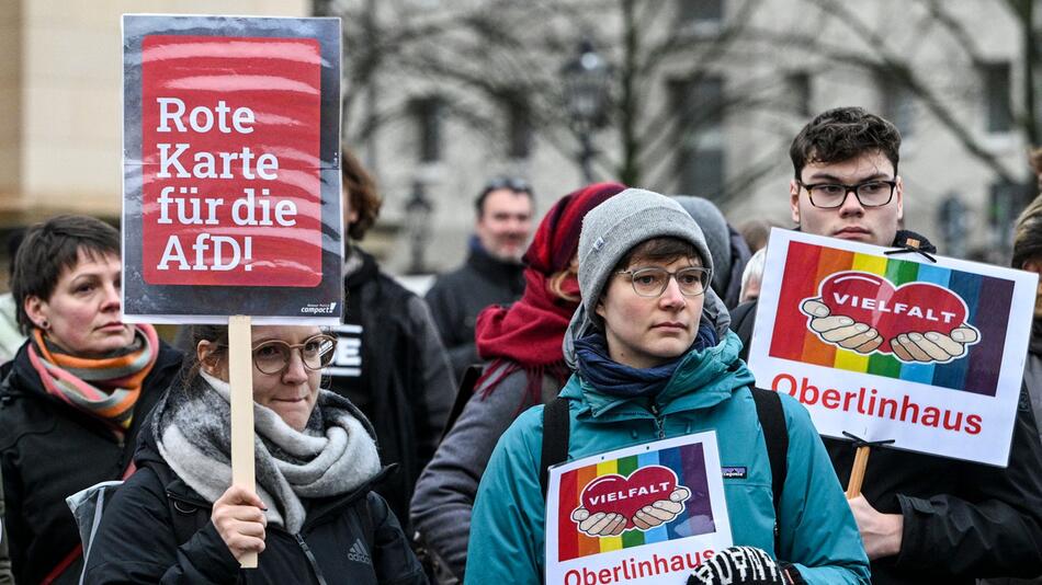 Protest gegen AfD-Vorsitz im Ausschuss für Bildung