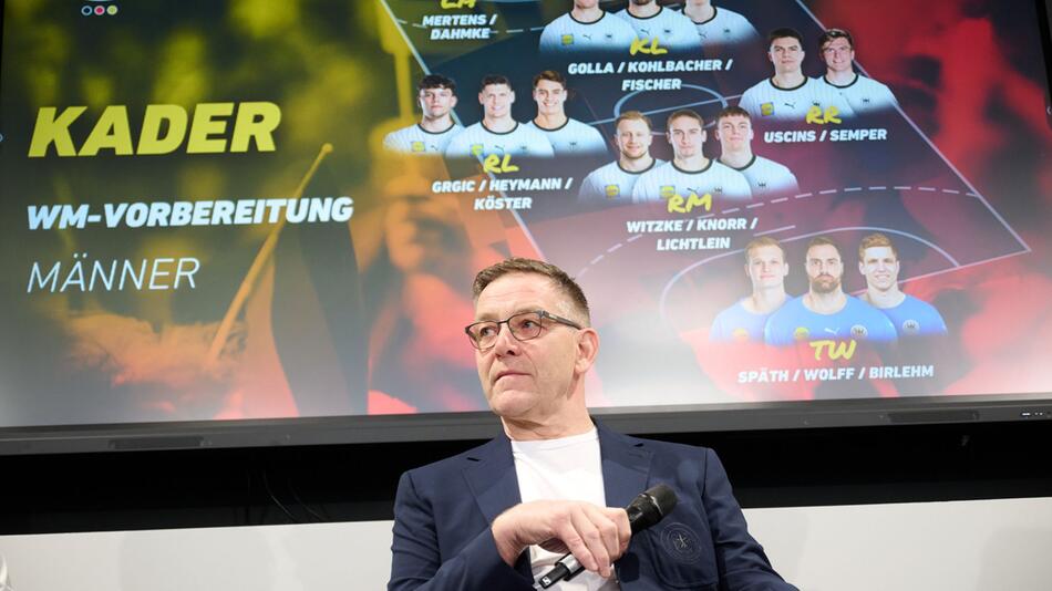 Pressekonferenz zur Bekanntgabe des Handball-WM-Kaders