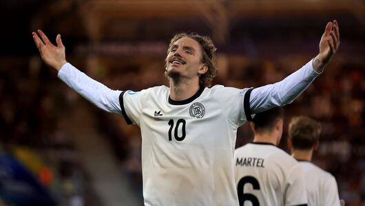 Halbfinale der U21-EM: Nick Woltemade beim Torjubel gegen Frankreich.