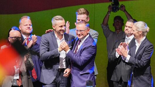 Landtagswahl in Sachsen-Anhalt - Wahlparty AfD