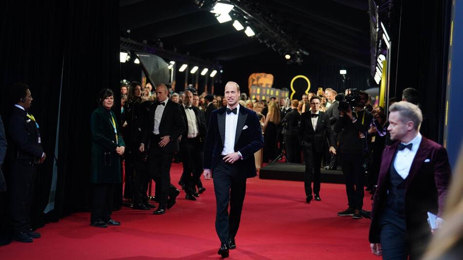 Prinz William bei den BAFTAs in London.