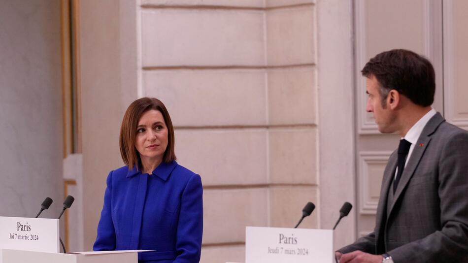 Moldaus Präsidentin Sandu in Frankreich