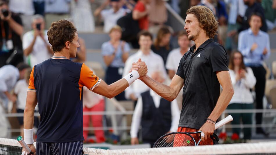 Alexander Zverev und. Casper Ruud