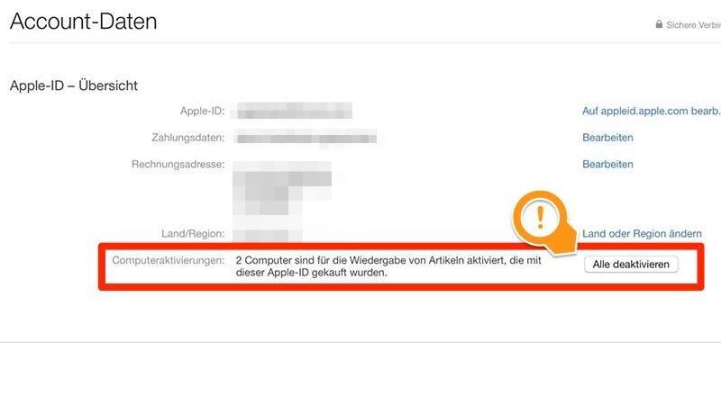 Apple-ID-Übersicht