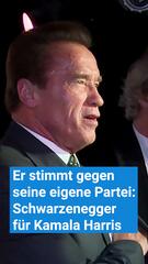 KORREKTUR! Stimmt gegen seine eigene Partei: Schwarzenegger für Kamala Harris