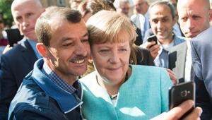 Angela Merkel trifft Flüchtlinge