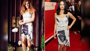 Ein Kleid, zwei Ikonen: Sarah Jessica Parker (l.) und Jenna Ortega.