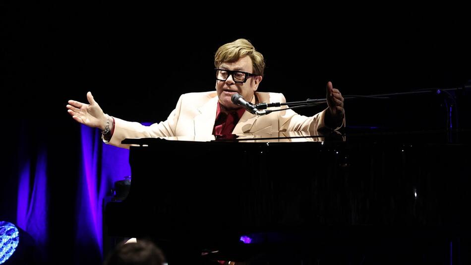 Elton John während eines Auftritts auf dem New York Film Festival.