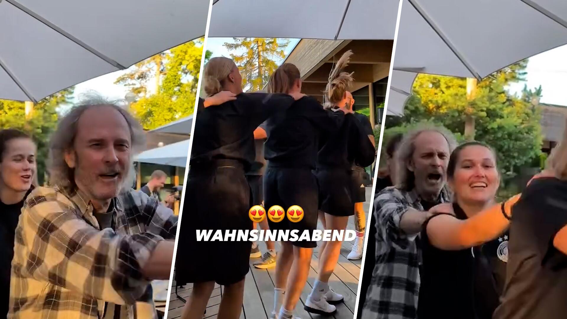 Wolfgang Petry überrascht DFB-Frauen im EM-Trainingslager - Video | WEB.DE