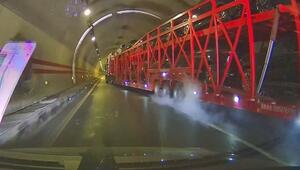 Horror im Tunnel: Lkw muss Vollbremsung hinlegen