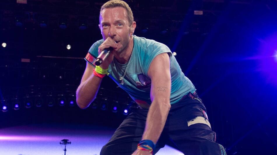 Chris Martin von Coldplay bei einem seiner Auftritte.