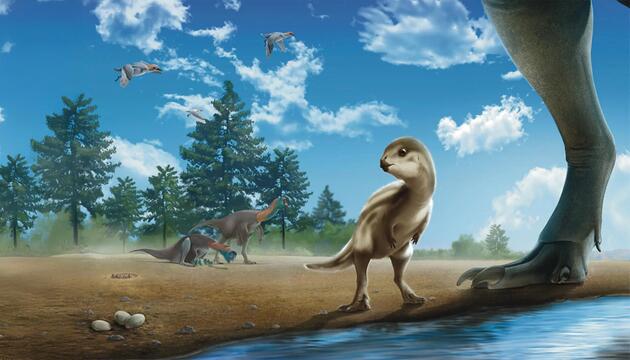 Künstlerische Darstellung des Dinos