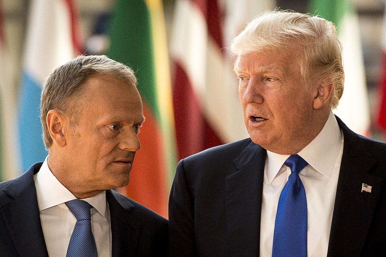 Bild zu Tusk und Trump