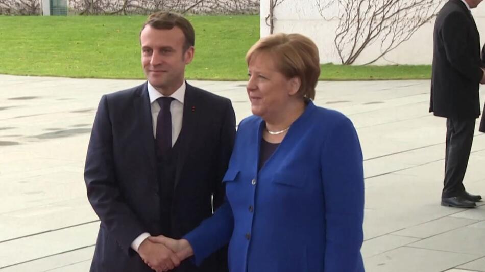 Emmanuel Macron, Angela Merkel, Coronakrise