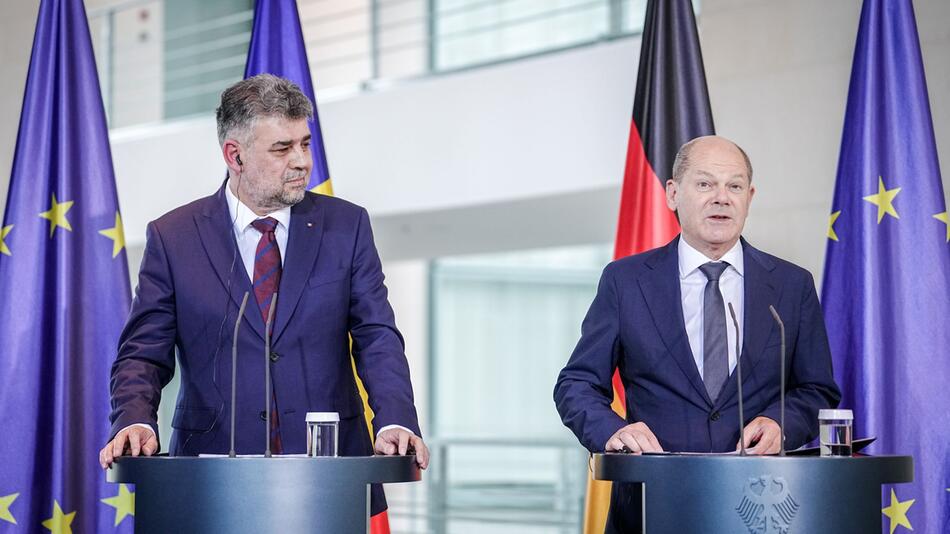Bundeskanzler Scholz empfängt Ministerpräsident von Rumänien