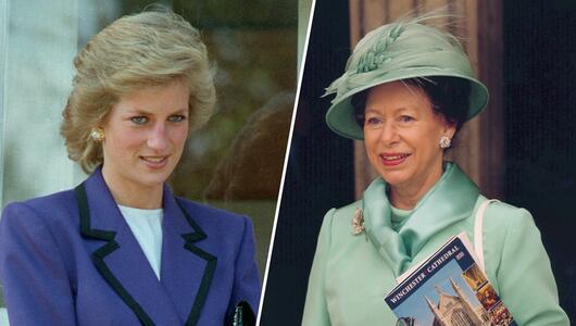 Prinzessin Margaret und Prinzessin Diana