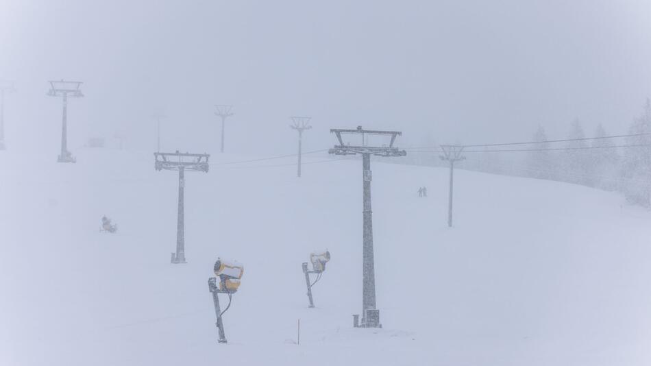 Schneefälle in Baden-Württemberg