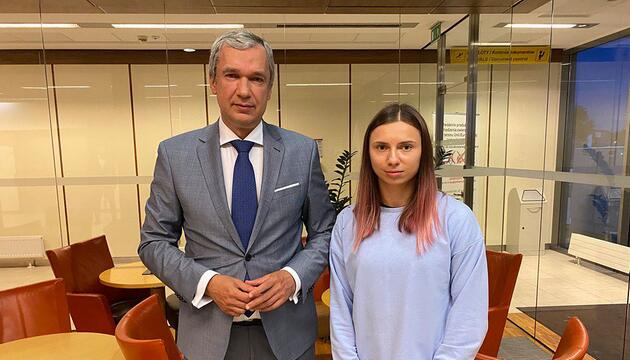 Sprinterin Timanowskaja in Warschau
