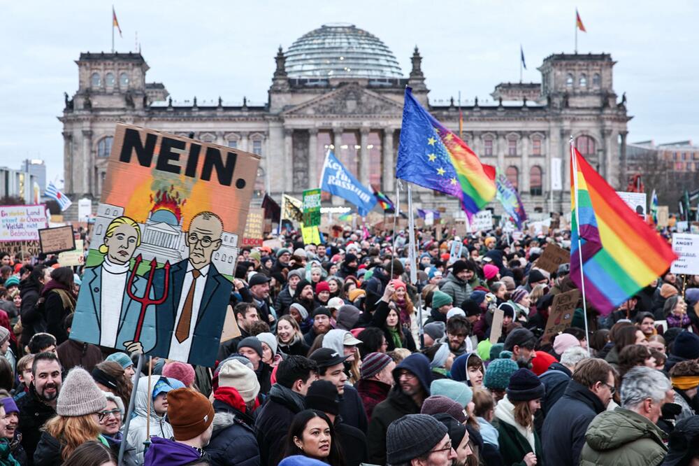 Demonstration zur Migrationspolitik - Berlin