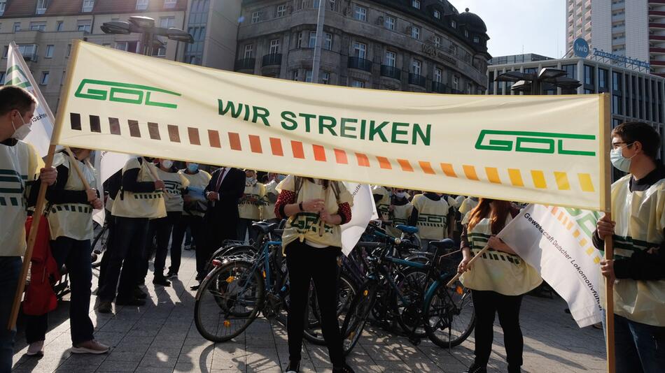 Lokführer-Streik im Personenverkehr - Leipzig