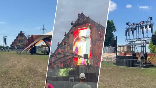 Collage: Fotos von Festival-Besuchern