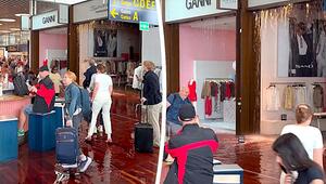 Wasserrohrbruch am Kopenhagener Flughafen: Überflutung sorgt im Abflugbereich für Chaos