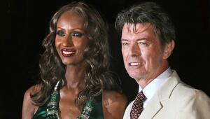Iman Abdulmajid und David Bowie im Jahr 2007.