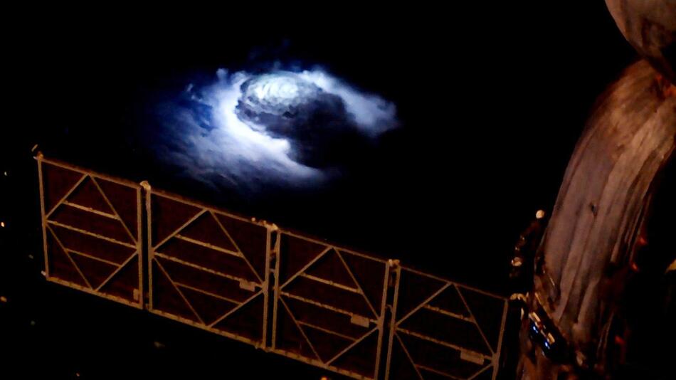 Gewittersturm, von der ISS aus aufgenommen