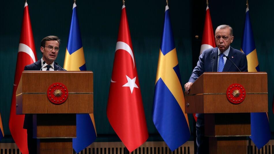 Schwedens Regierungschef Kristersson in der Türkei