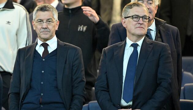 Jan-Christian Dreesen (r.) und Herbert Hainer