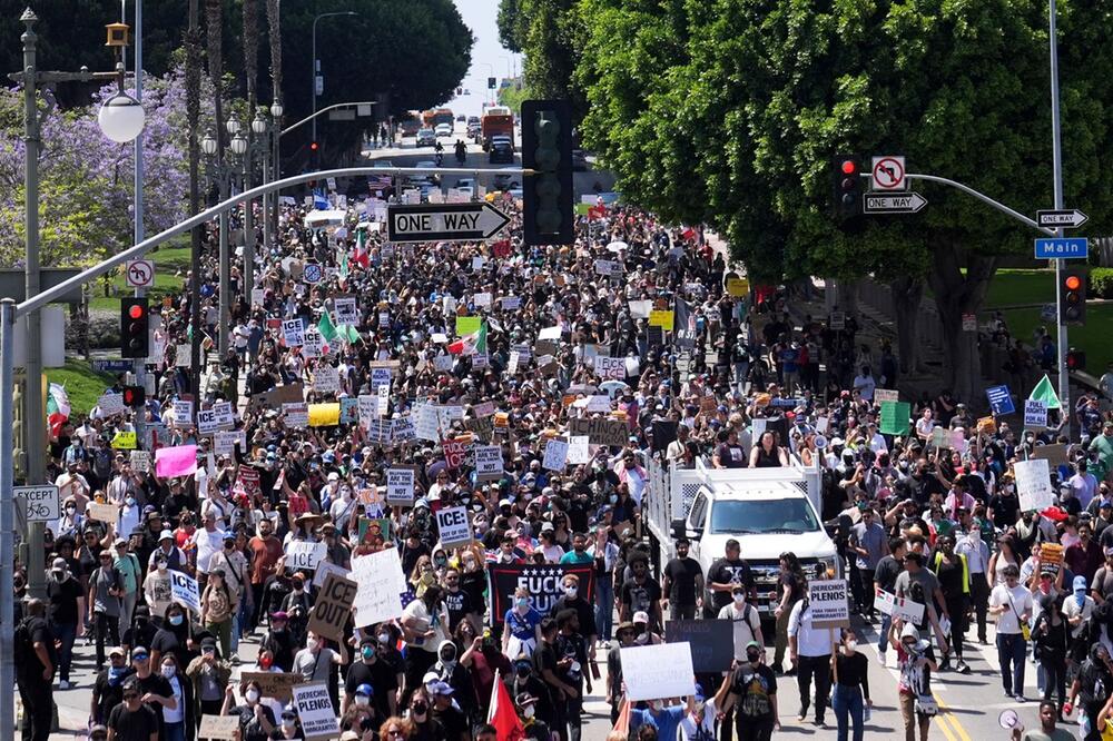 Proteste gegen Aktion von US-Bundeseinwanderungsbehörde