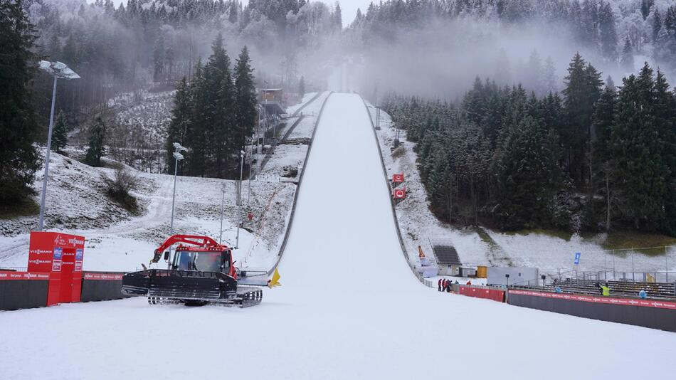 Die Skisprung-Schanze in Engelberg.