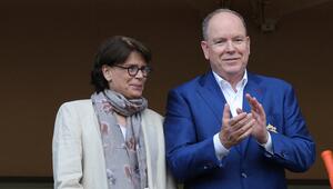Stéphanie von Monaco und ihr Bruder, Fürst Albert II., am 21. Mai 2025 in Monaco