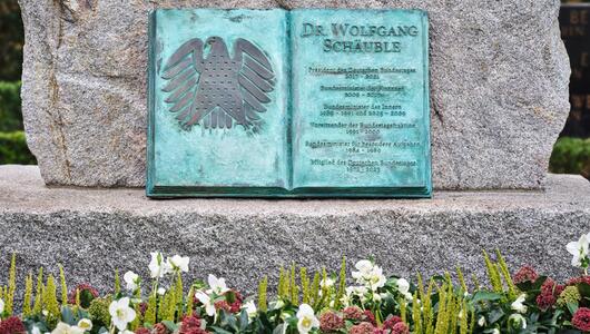 Grab von Wolfgang Schäuble
