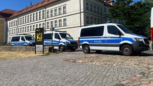 Polizeieinsatz am Landtag in Magdeburg