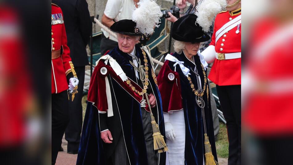 König Charles und Königin Camilla am "Garter Day".