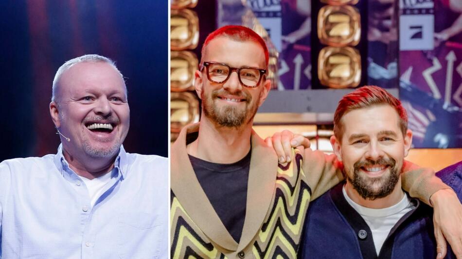 Ehemalige und aktuelle ProSieben-Stars (v.l.): Stefan Raab, Joko Winterscheidt und Klaas Heufer ...