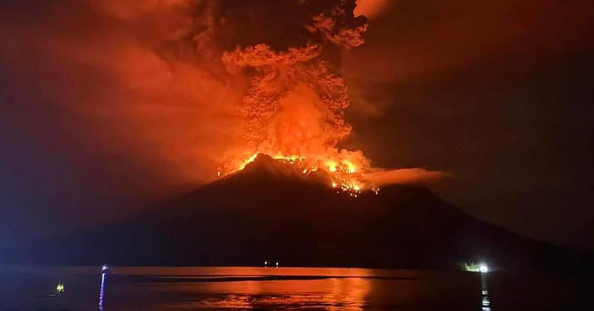 Gunung berapi mungkin jatuh ke laut – Peringatan tsunami di Indonesia