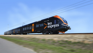 Zug des Anbieters Leo Express