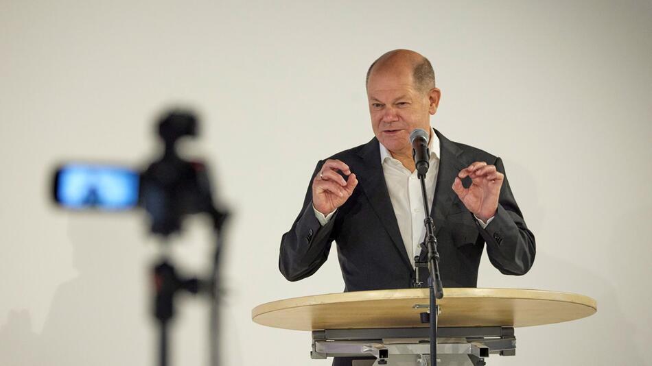 Bundeskanzler Scholz beim SPD-Unterbezirksparteitag