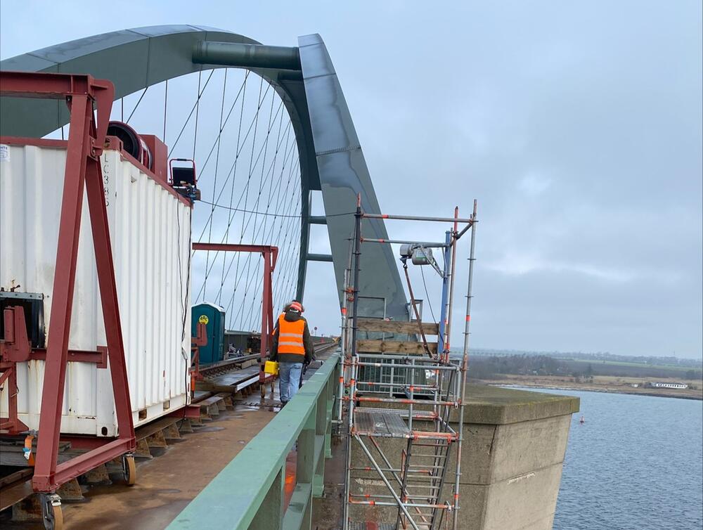 Betonsanierungen an der Fehmarnsundbrücke