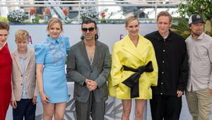 (v.l.): Laura Tonke, Fatih Akin, Diane Kruger und Matthias Schweighöfer lassen sich und den ...
