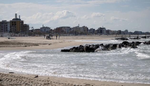 Strand an der italienischen Adria