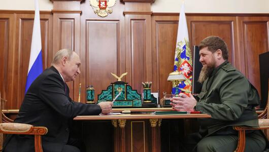 Ramsan Kadyrow und Russlands Präsident Wladimir Putin
