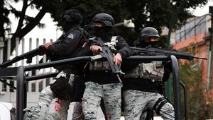 Sicherheitskräfte in Mexiko-Stadt nach der Tötung des Kartellführer "El Mencho" am 22. Februar.