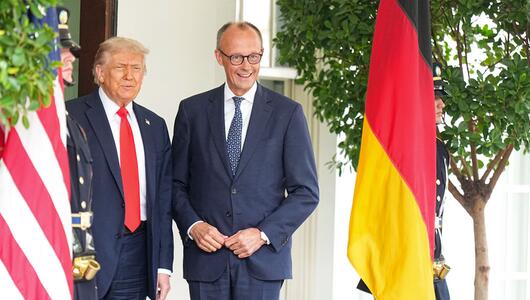 US-Präsident Trump empfängt Bundeskanzler Merz
